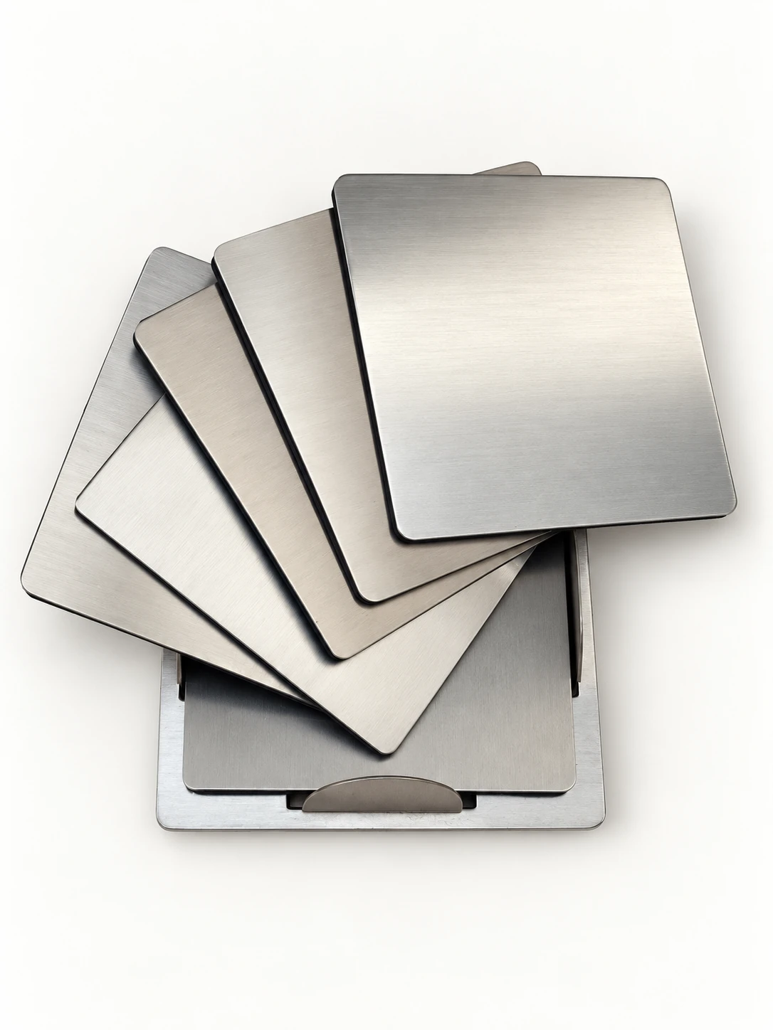 Brushed Steel Square Coaster - view 4